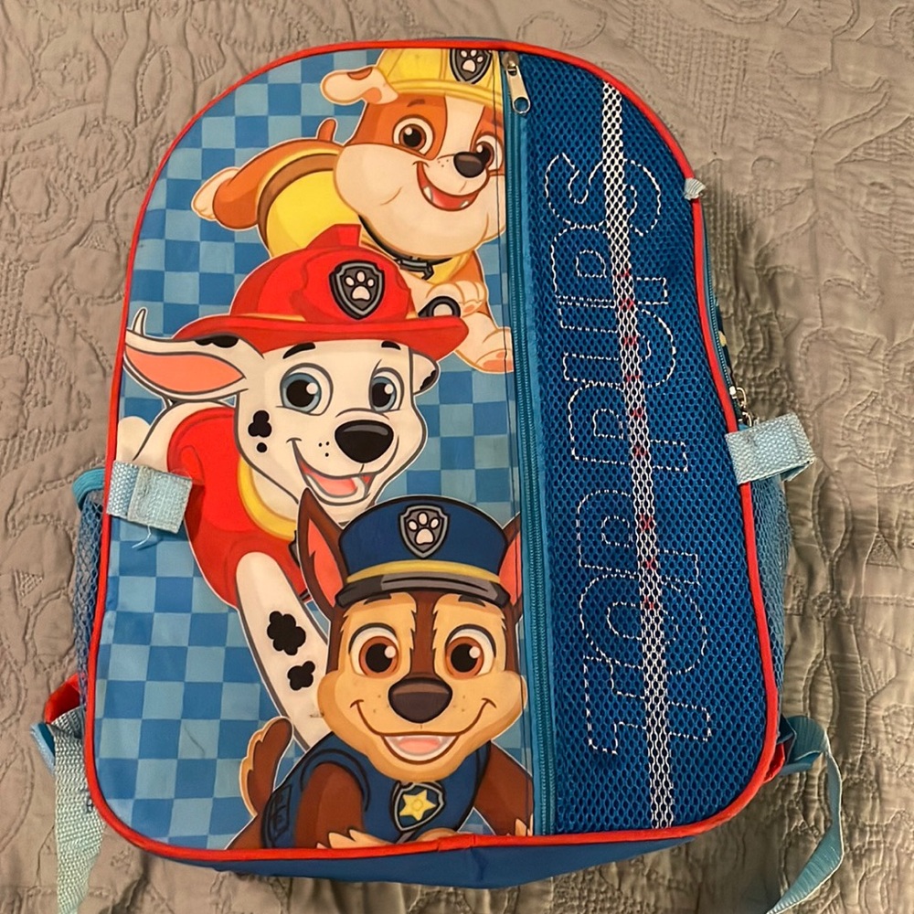 Nickelodeon Paw Patrol Blue, Red Character Backpack